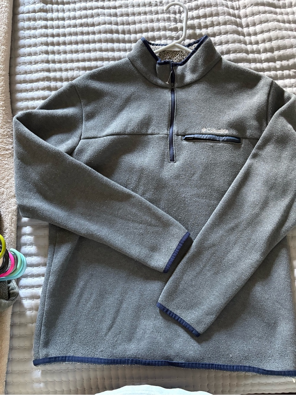 Columbia Men's Gray Half-Zip Pullover